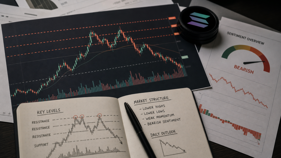 Solana Struggles Below Key Resistance Amid Bearish Market Conditions
