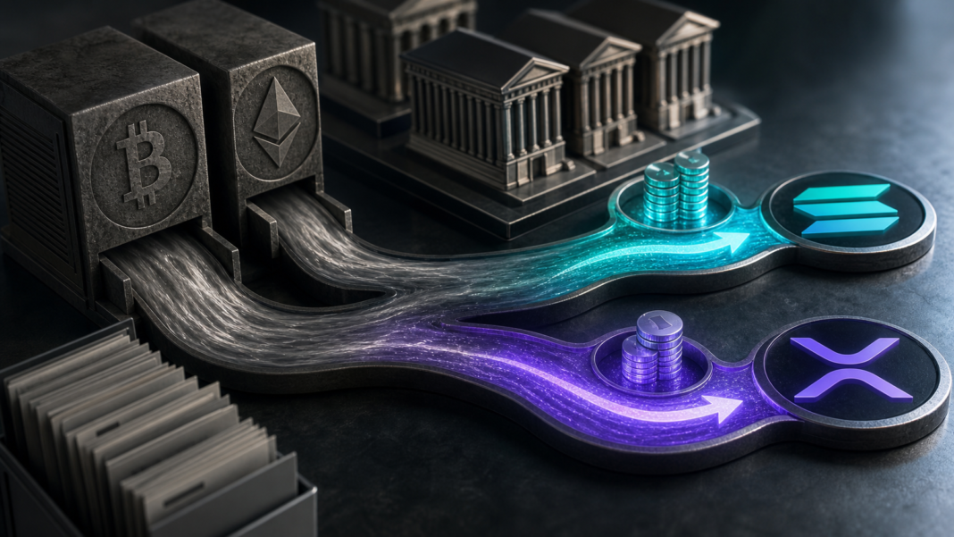 Rotational ETF Flows Signal Institutional Interest in Solana and XRP